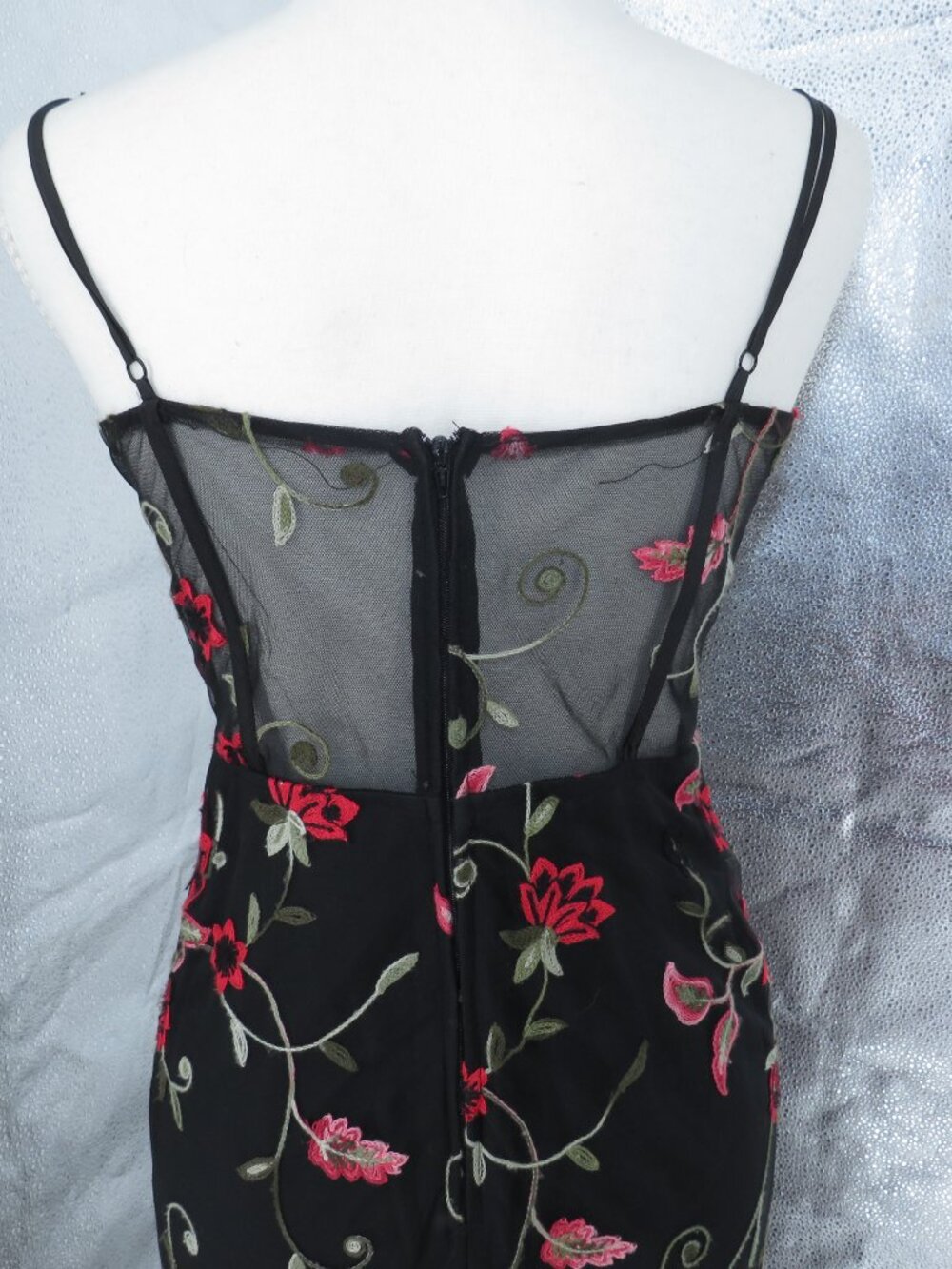B. Darlin Floral Embroidered Corset Maxi Dress 5/6 Whimsigoth Gown - Picture 7 of 13